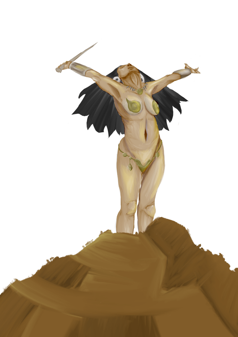 Redraw of &quot;The Sun Goddess&quot;