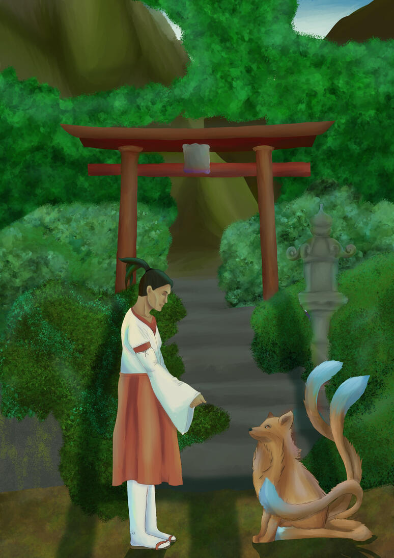 Shrine Maiden & Kitsune